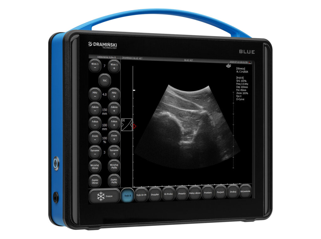 Draminski BLUE — Ecógrafo Veterinario de Campo
